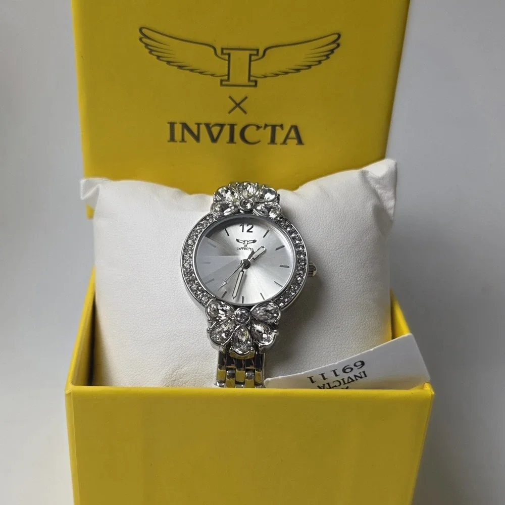NEW Invicta Wildflower Women's Watch - 30mm, Steel‎ (69111) #0409